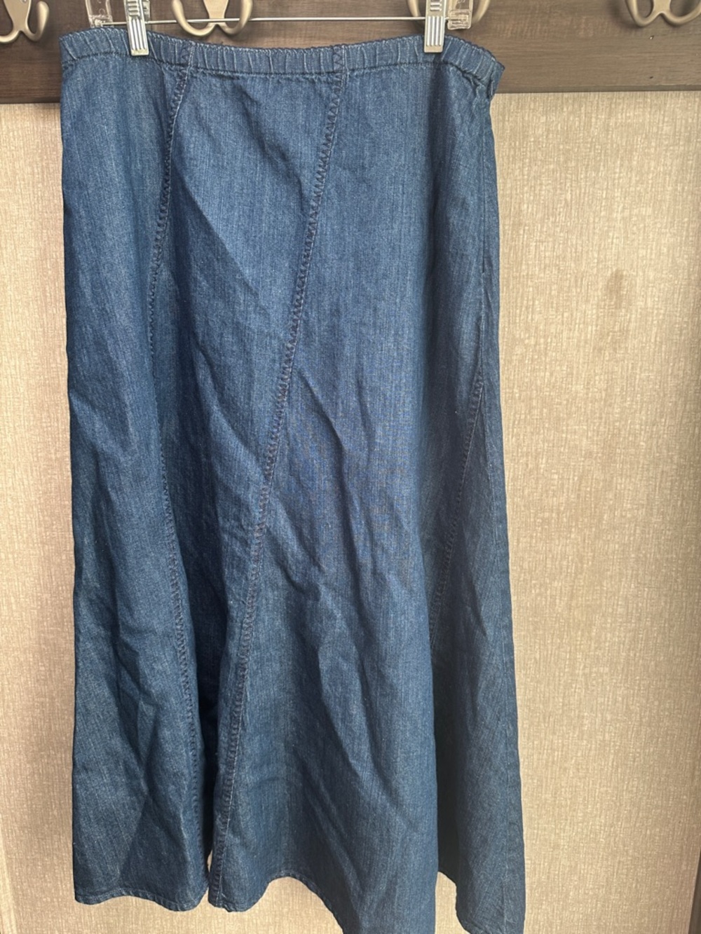 J. Jill Dark Denim Maxi Skirt